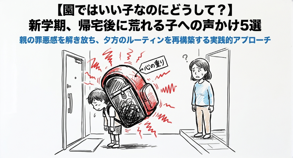 帰宅後に荒れる子への声かけ5選｜「園ではいい子なのに」がしつけの失敗ではない理由