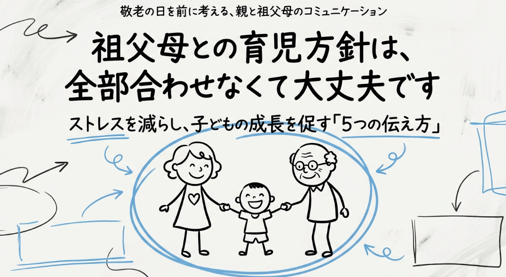 祖父母の甘やかしとの付き合い方5選｜育児方針は全部合わせなくて大丈夫です