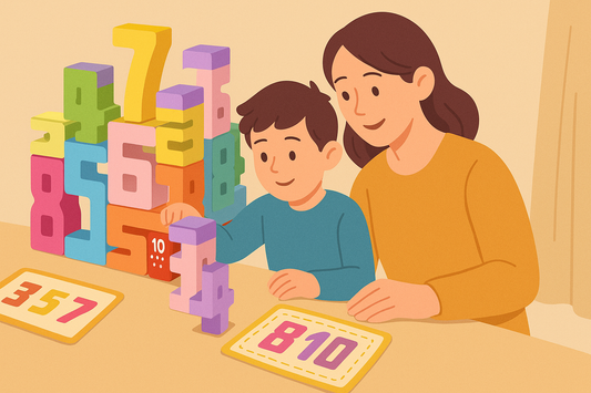 遊びながら数学の基礎が育つ！モンテッソーリ式木製数字ブロックの科学