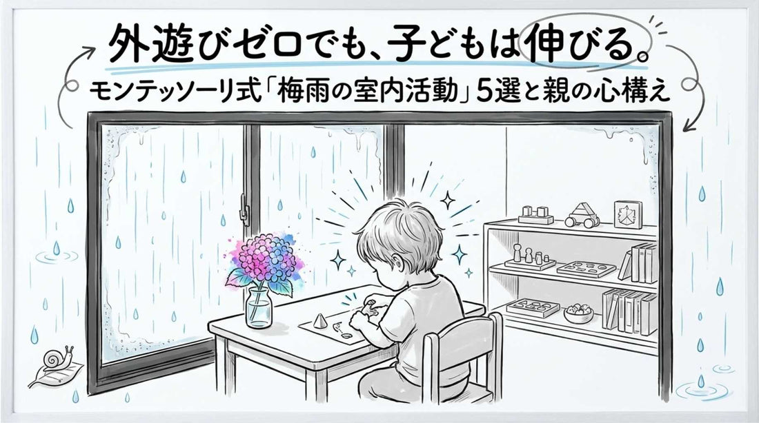 梅雨の室内活動5選｜外遊びゼロの日も子どもの集中力が伸びる過ごし方