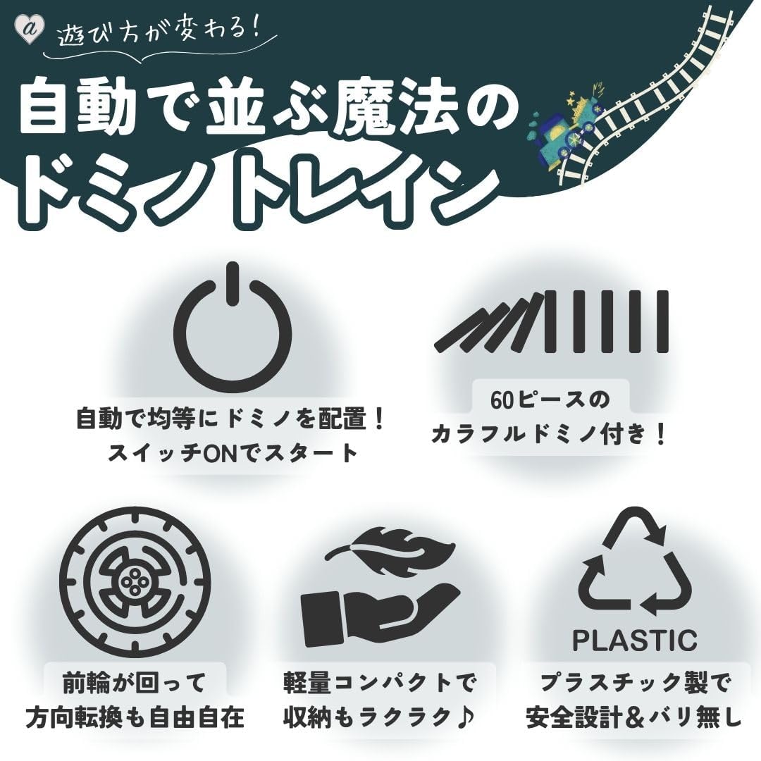 モンテッソーリ・ドミノトレイン 〜自分で作る道の冒険〜