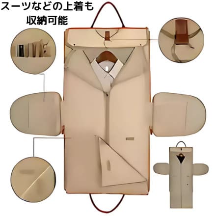 【折りたたみ式】レザー調ダッフルバッグ｜出張・旅行をスマートに